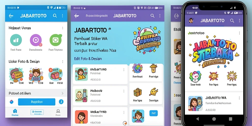 Tampilan antarmuka JABARTOTO untuk membuat stiker WA yang menarik.