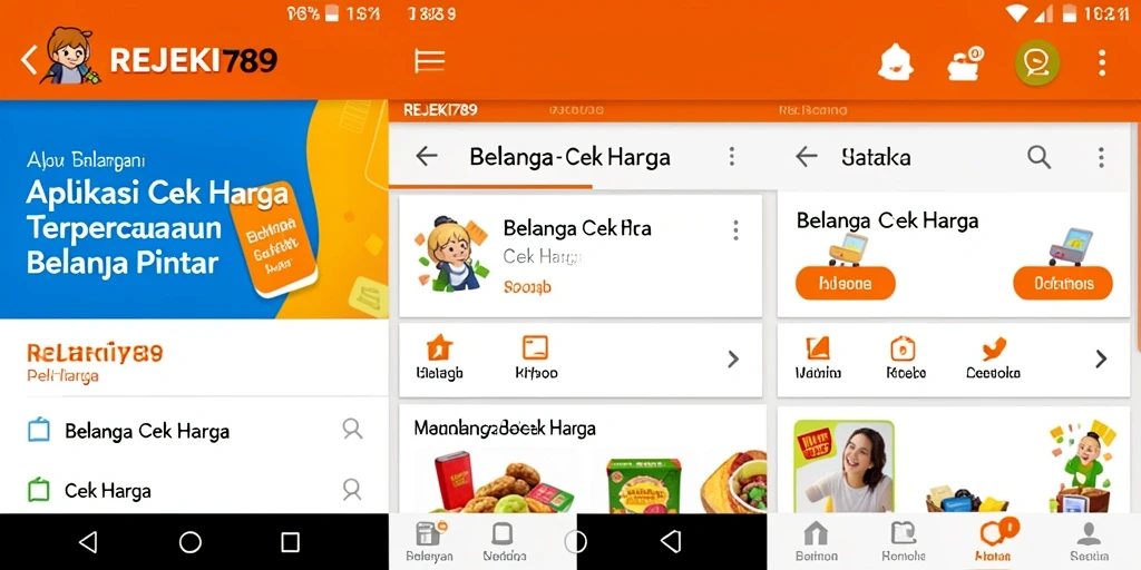 Antarmuka utama REJEKI789 menampilkan fungsi Cek Harga yang user-friendly.